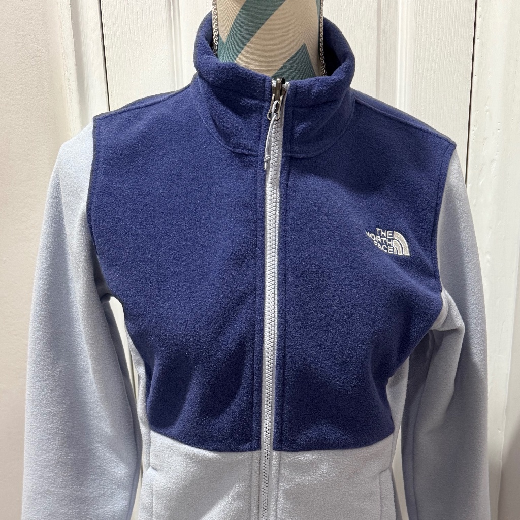 The North Face Womens Blue Tonal Alpine Polartec 100 Jacket M